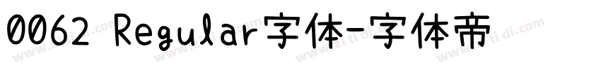 0062 Regular字体字体转换